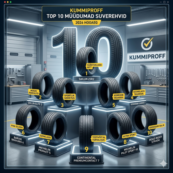 TOP10 suverehvide müük Kummiproffis